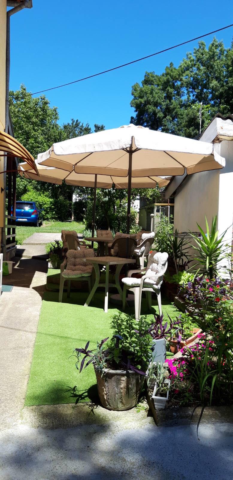 Dvorište apartmana Studen u Vrnjačkoj Banji